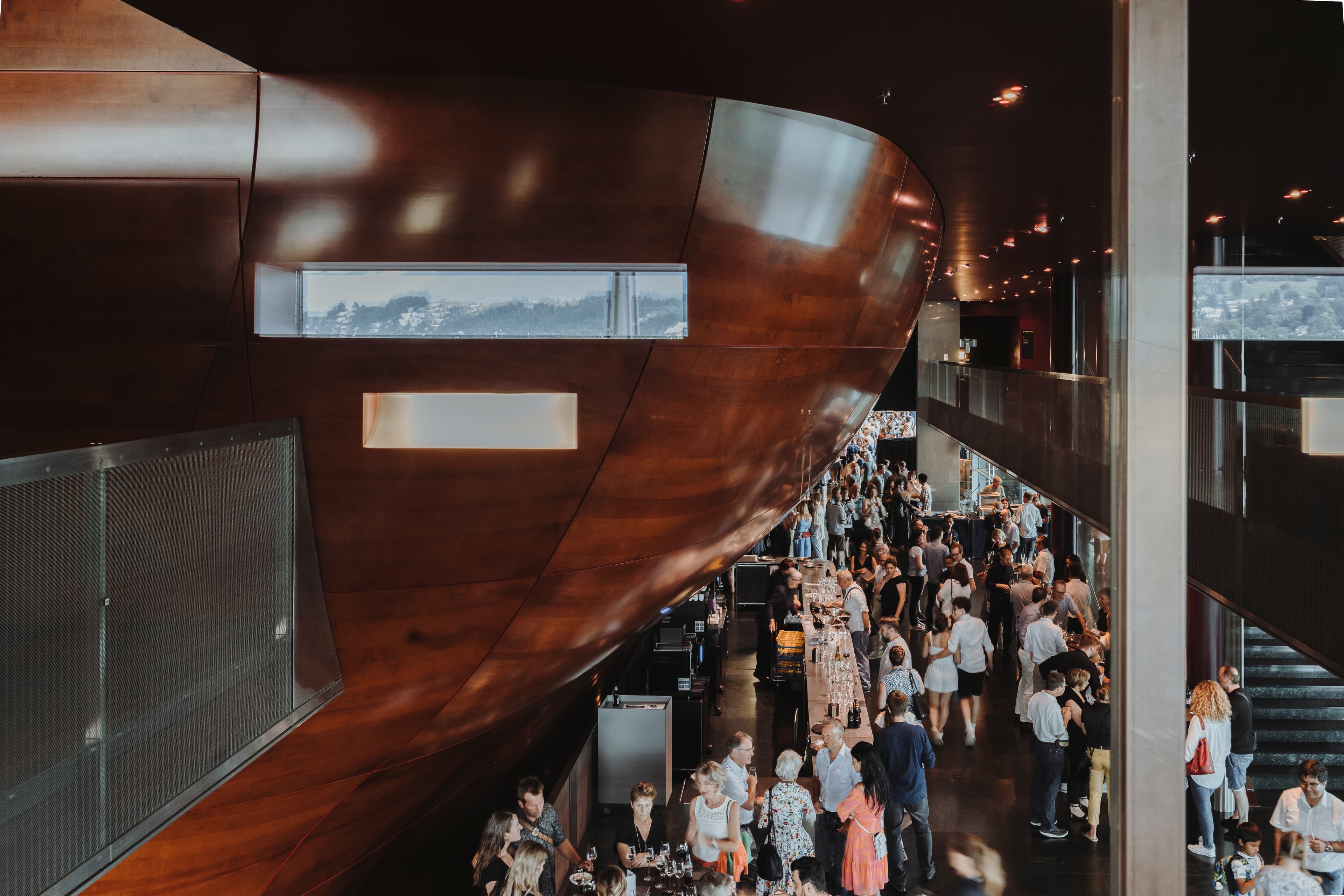 Concert Bar at the KKL Luzern in the Entrancefoyer