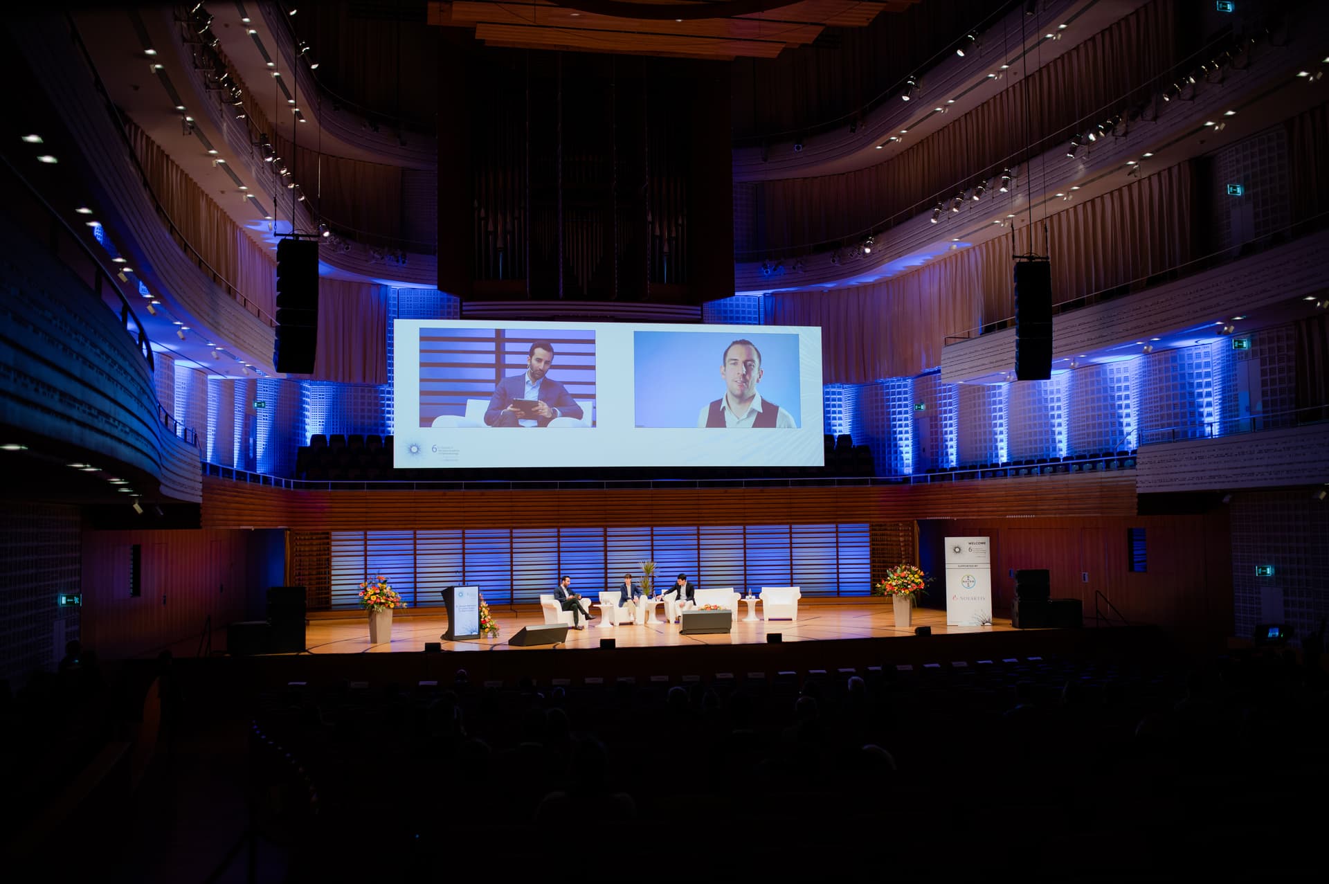 Medizinkongress Plenum im Konzertsaal des KKL Luzern